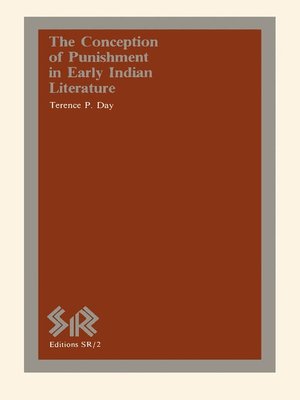 cover image of The Conception of Punishment in Early Indian Literature